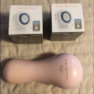 Clarisonic Mia w New brush twin pack brushes